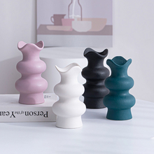 Desktop Decoration Container for Flower Arrangement Ceramic Porcelain Vase
