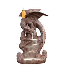 2020 years NO 2 style new product statue dragon ceramic waterfall dragon backflow incense burner