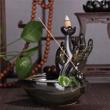 Buddha′s-Hand ceramic Backflow Incense burner 