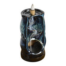 Ceramic bamboo joint style vase design waterfall backflow Incense burner