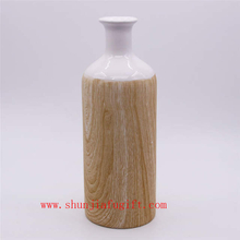 Home Decoration Fashion Vase Wood Grain Ceramic Vase