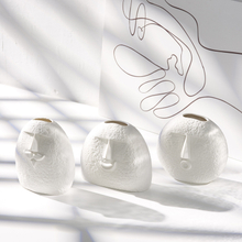 Porcelain Vase without Glaze Water Desktop Ornament Ceramic Vase