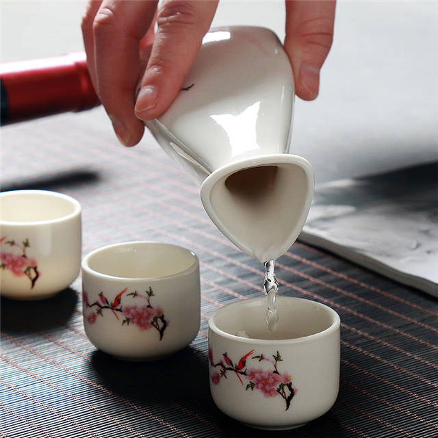 Triangle Wine Set Ceramic Utensils Wine Cup Wine To Drink Wine Ceramic Sake Wine Set