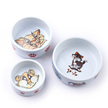 Bowl bottom printing cute Dog pattern Dog bowl porcelain dog bowl pet products dog bowl dog bowl 