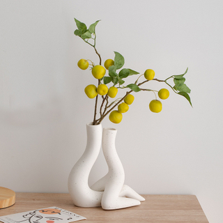 Stylish Decorative Accent for Desks & Shelves Artisan Ceramic Tabletop Vase