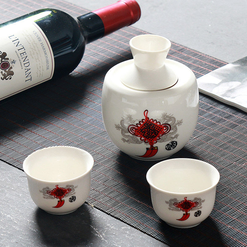 Ceramic Sake Wine Sets with Warm Wine Pot