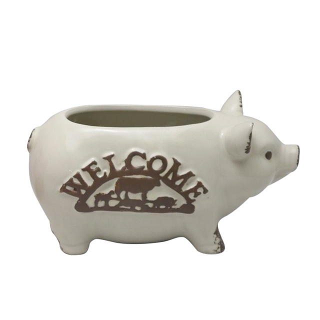 ceramic stand Pig style design ceramic flowerpot