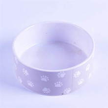 Simple circle Ceramic Pet Feeder Ceramic Dog Bowl