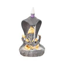 Cone Waterfall Incense Ganesha Design Ceramic Backflow Incense Burner