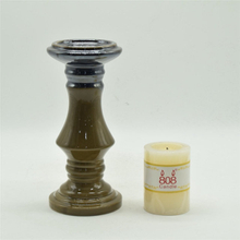 in wedding Use Electroplating of various colors Ceramic pillar style Ceramic candle holder