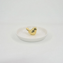 Small Bird Figurine Wedding Decoration Gift Animal Jewelry Tray Trinket Tray Ceramic Ring Holder Jewelry