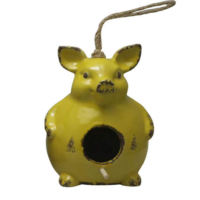 Pig style gules ceramic pig Bird feeder