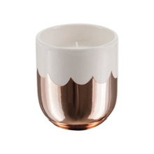 Gold plated ceramic candle cup