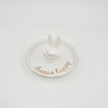Hand Shape Home Decor Gift Trinket Tray Ceramic Wedding Ring Holder Jewelry Display Tray