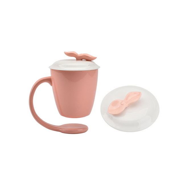 Different Color Home Decoration Custom Suspending mugs Floating Ceramic Coffee Mug With Handle and Lid