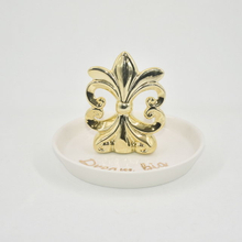 Popular Design Home Decor Gift Jewelry Display Tray Wedding Gift Ceramic Ring Holder Custom Trinket Tray