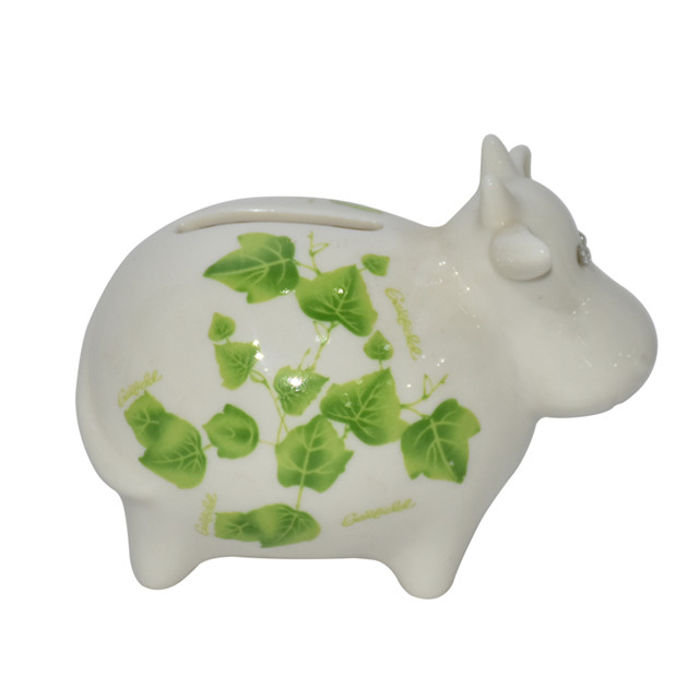 Various animal shapes can be customized Snail style ceramic piggy bank