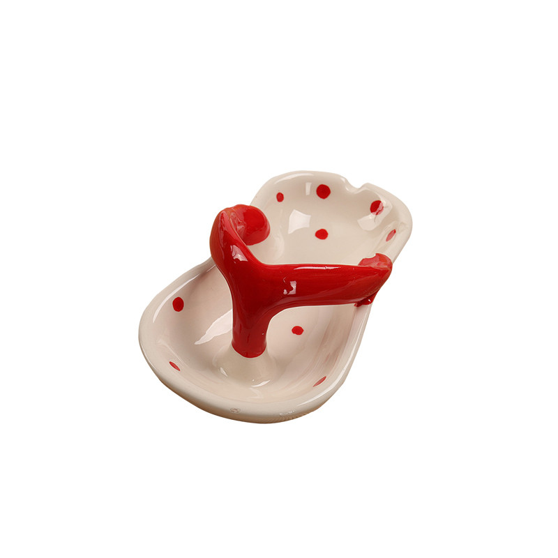 Ceramic Ashtray | Ace Of Hearts Card Slipper ceramic ashtray