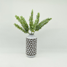 Modern style Black Glazed with White Dots Rugby Style Ceramic Vase